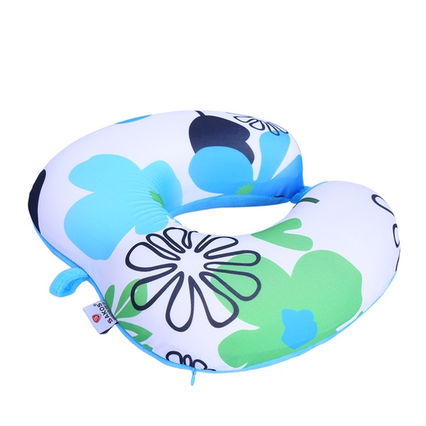 Gối chữ U ôm cổ Sakos U5 - Họa tiết/Xanh blue