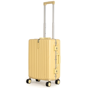 Vali nhựa khung nhôm Travel King 805 20 inch (S) - Vàng